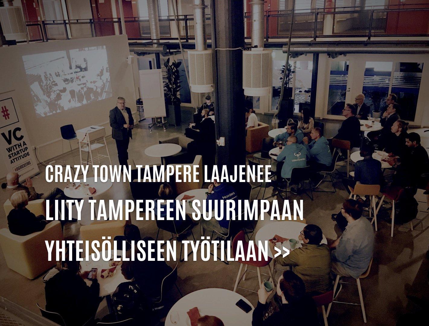 Crazy Town Tampere laajenee – rajoitettu määrä kalustettuja huoneita tarjolla