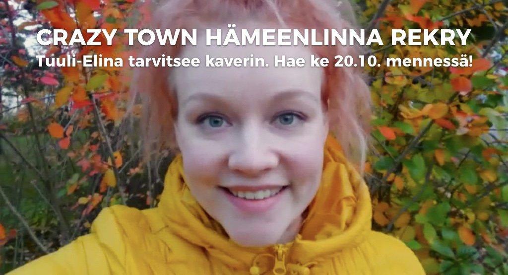 REKRY: Hämeenlinnaan yhteisövetäjä Tuuli-Elinan rinnalle