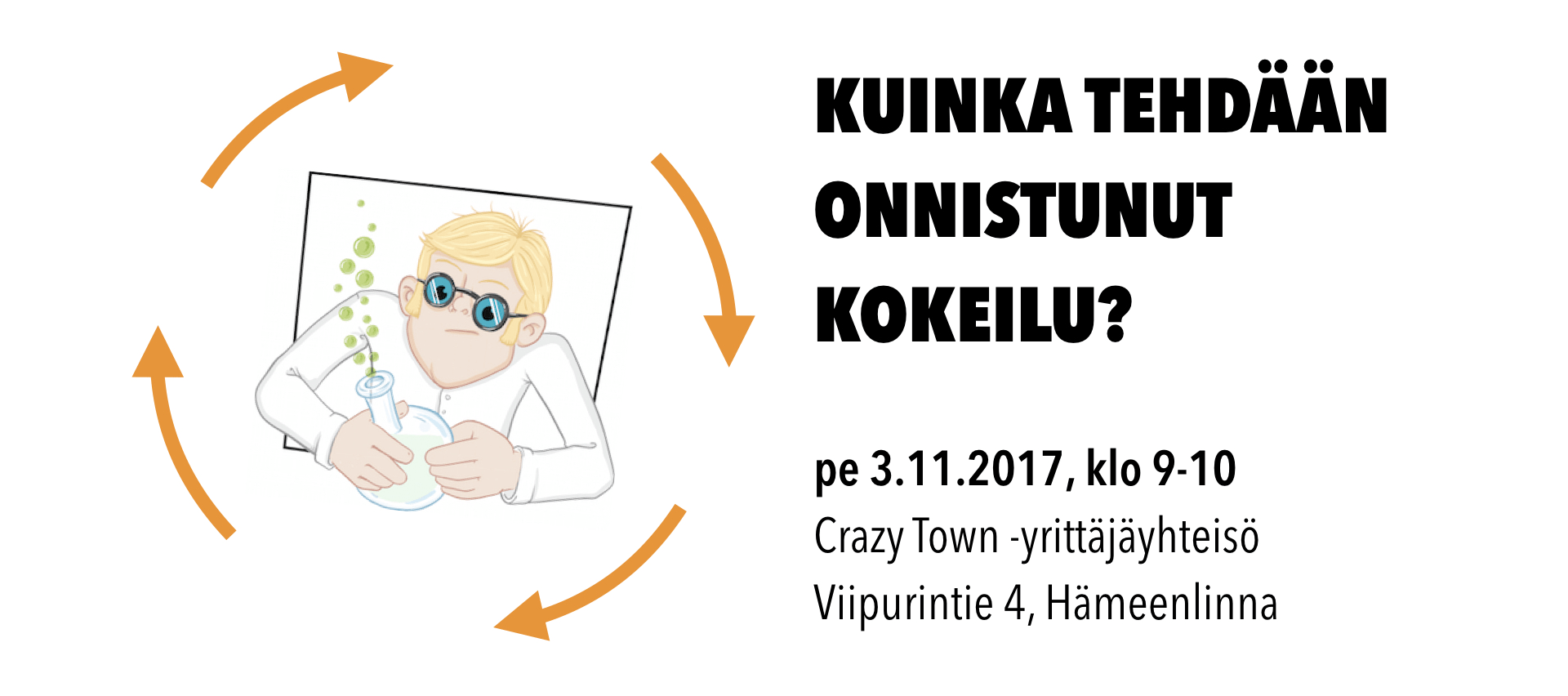 3.11.2017 – Kuinka tehdään onnistunut kokeilu? (Hml)