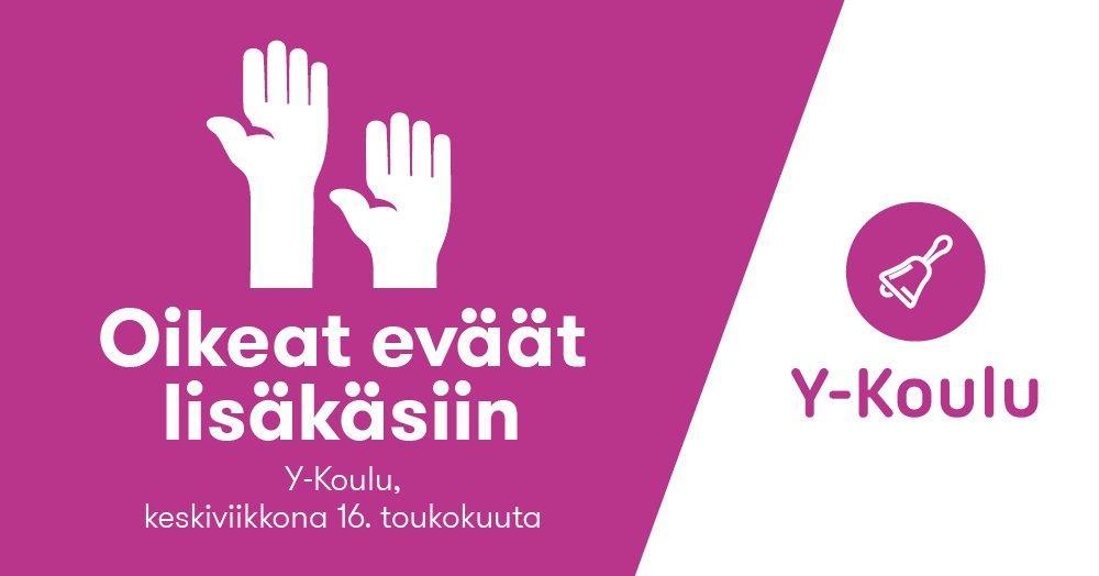 16.5.2018 – Y-Koulu: Oikeat eväät lisäkäsiin (Jkl & Tre)