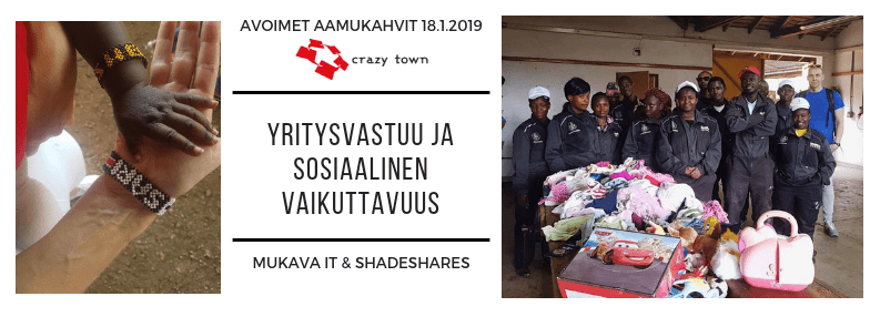 18.1.2019 – Yritysvastuu ja sosiaalinen vaikuttavuus (Tre)