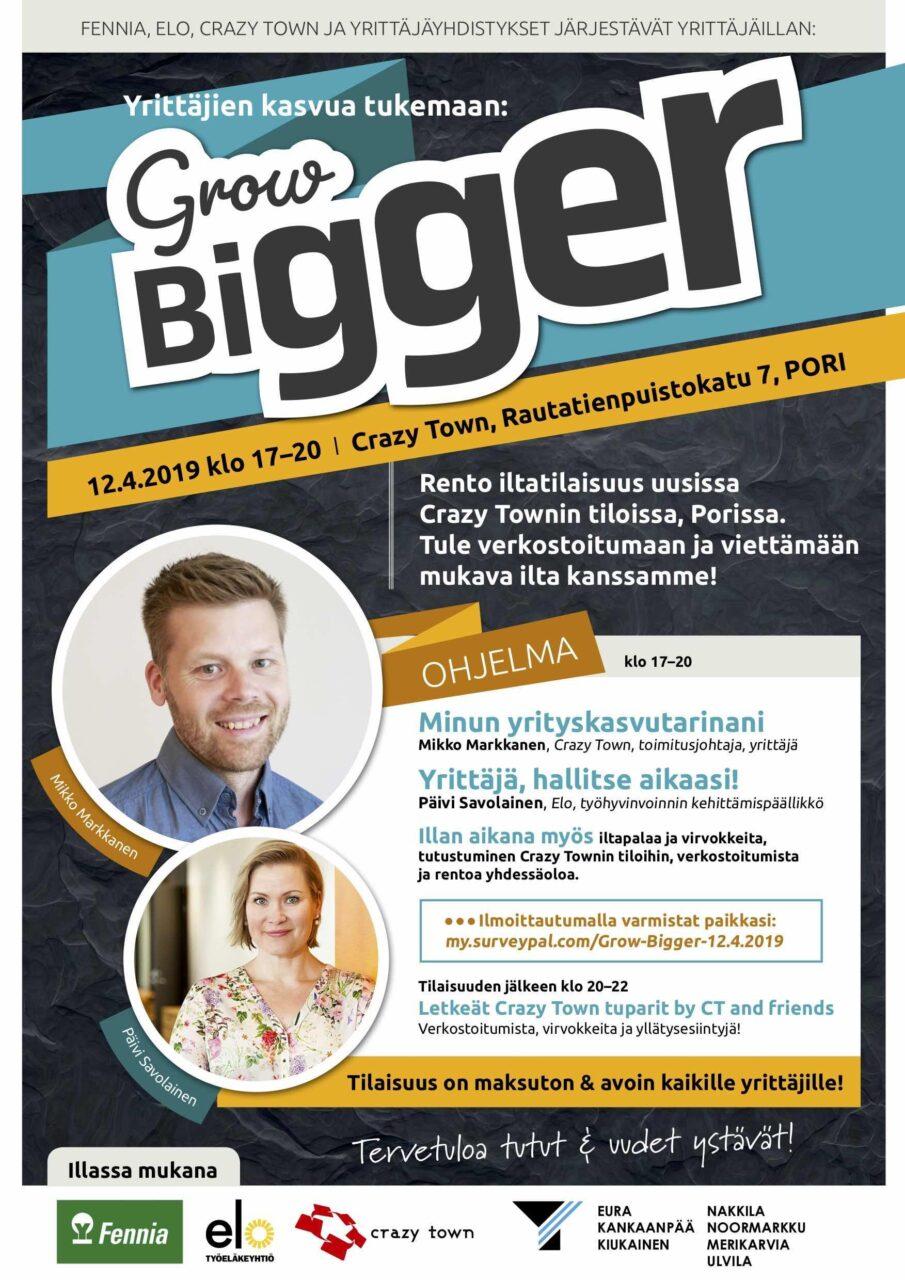 12.4.2019 – Grow Bigger ja CT Porin tuparit