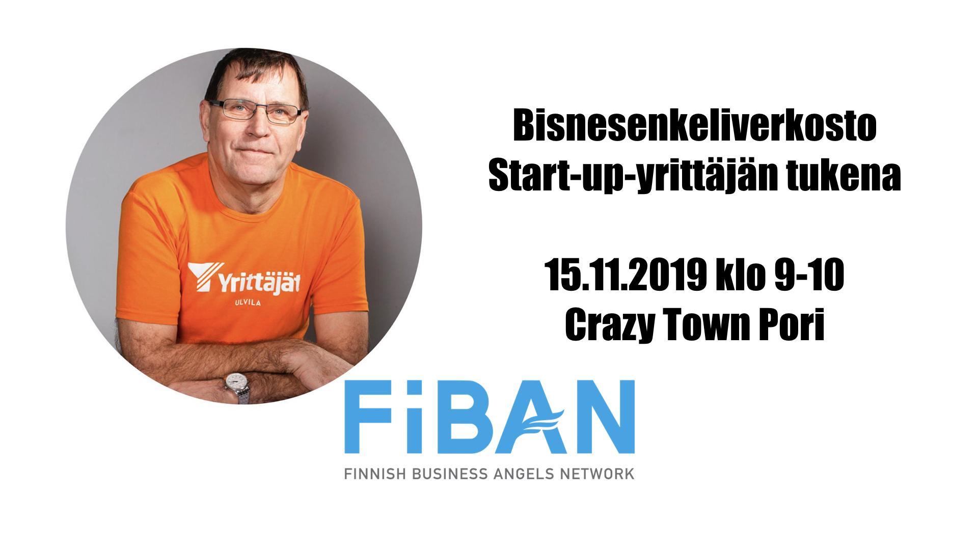 15.11.2019 – Bisnesenkeliverkosto Start-up yrityksen tukena (Pori)