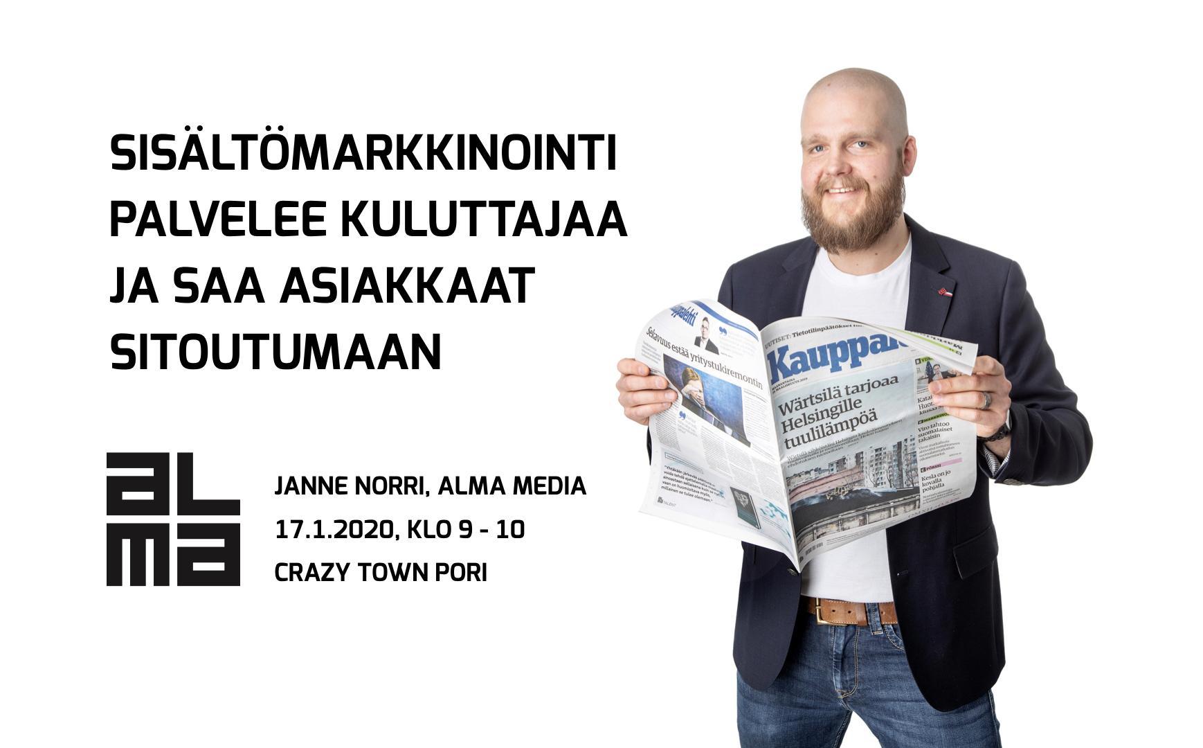 17.1.2020 – Sisältömarkkinointi palvelee kuluttajaa ja saa asiakkaat sitoutumaan (Pori)