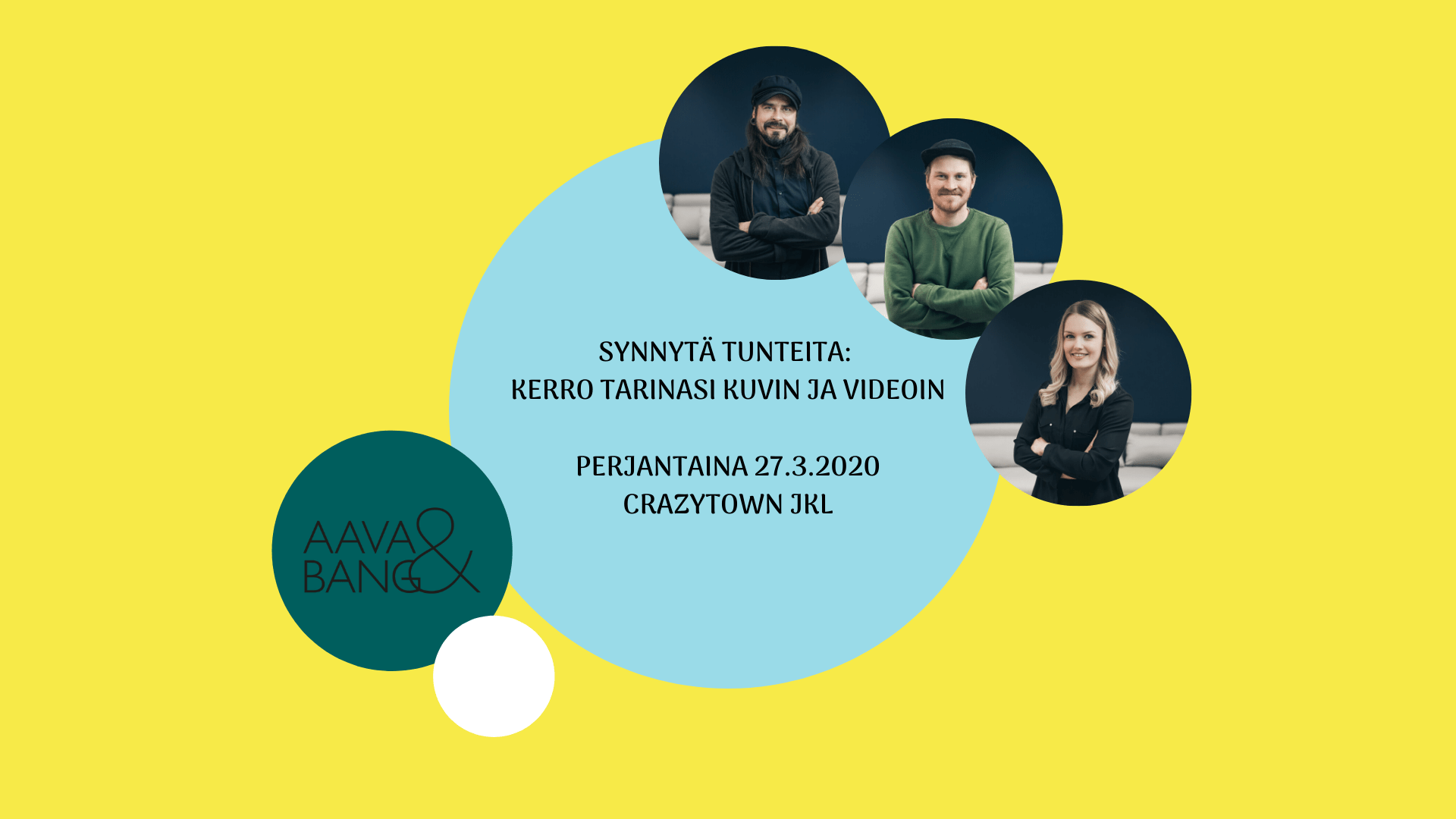 PERUTTU: 27.3.2020 Synnytä tunteita: Kerro tarinasi kuvin ja videoin (JKL)