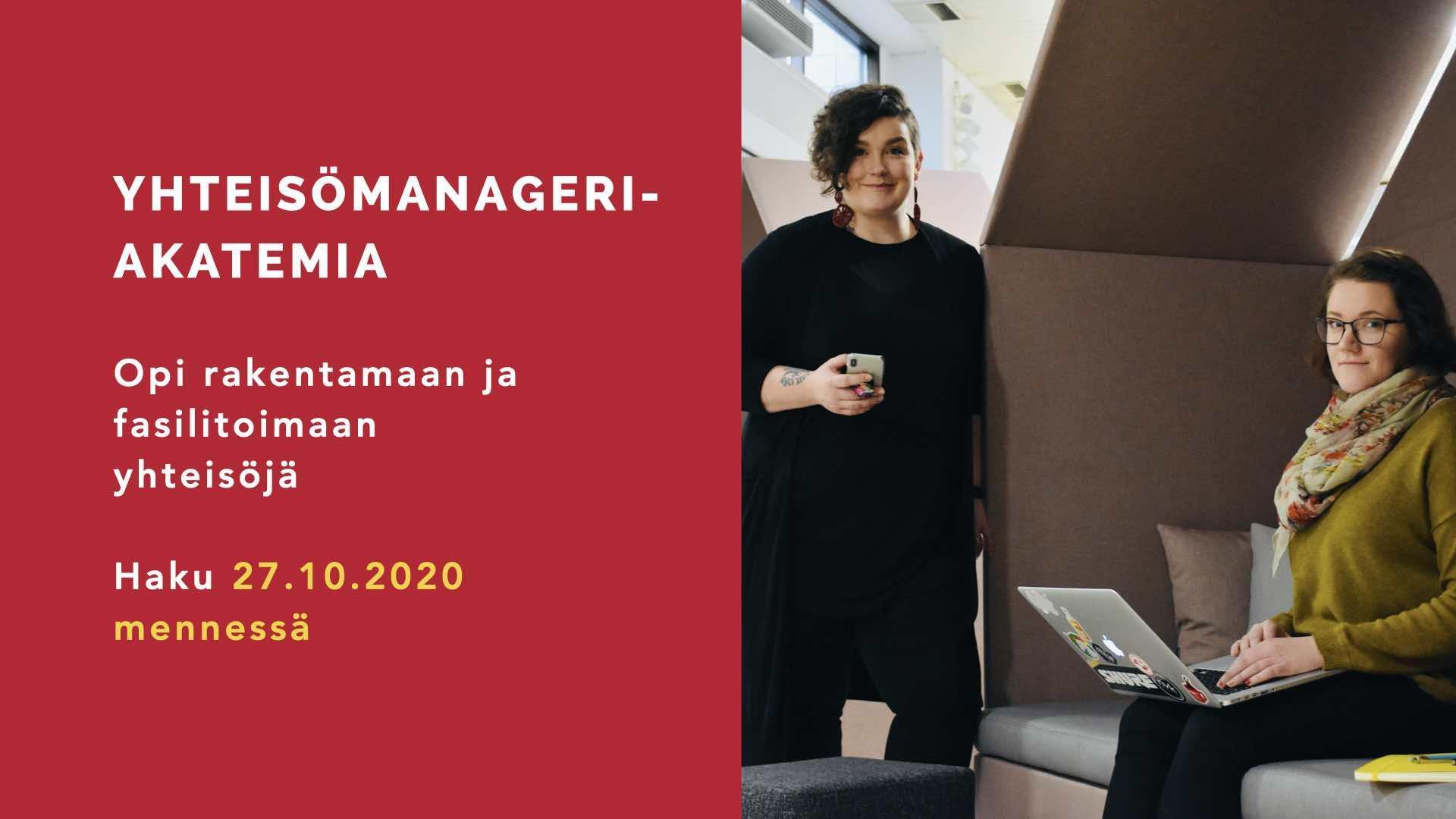 Yhteisömanageriakatemia 2020-2021 kouluttaa yhteisöjen rakentajia