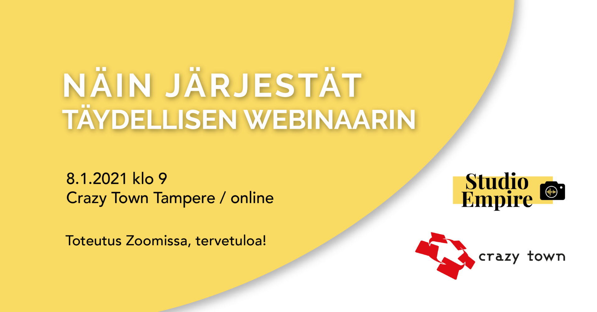 8.1.2021 Näin järjestät täydellisen webinaarin (online)